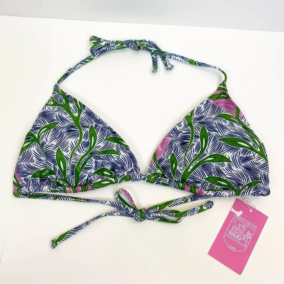 Liberty & Justice The Miata bikini Top Grato Green Blue Pink Size XXL - Picture 1 of 12